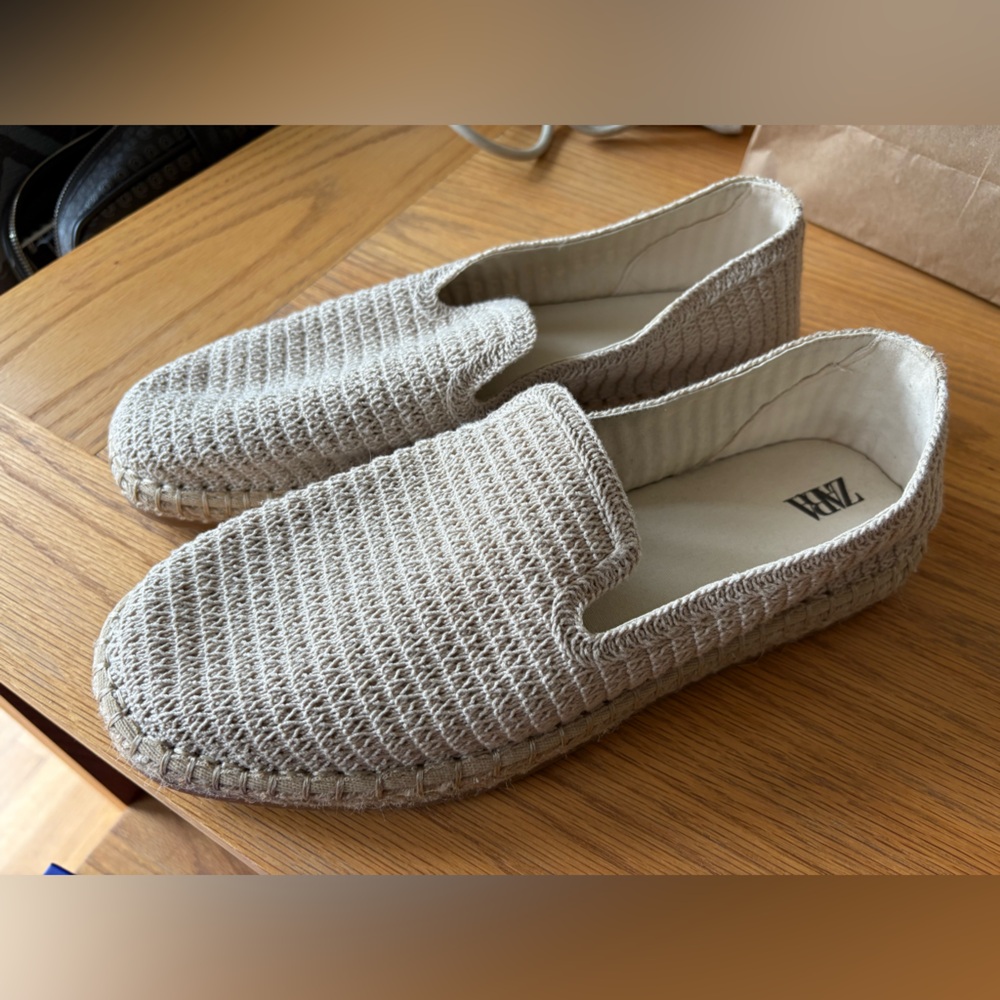 ZARA Men’s Crochet Espadrilles - Size US 11/EUR 44
